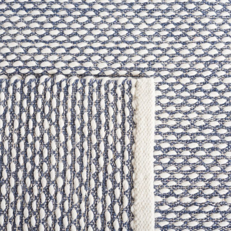 Vermont VRM650 Flat Weave Indoor Area Rug - Navy - 6'x6' - Safavieh