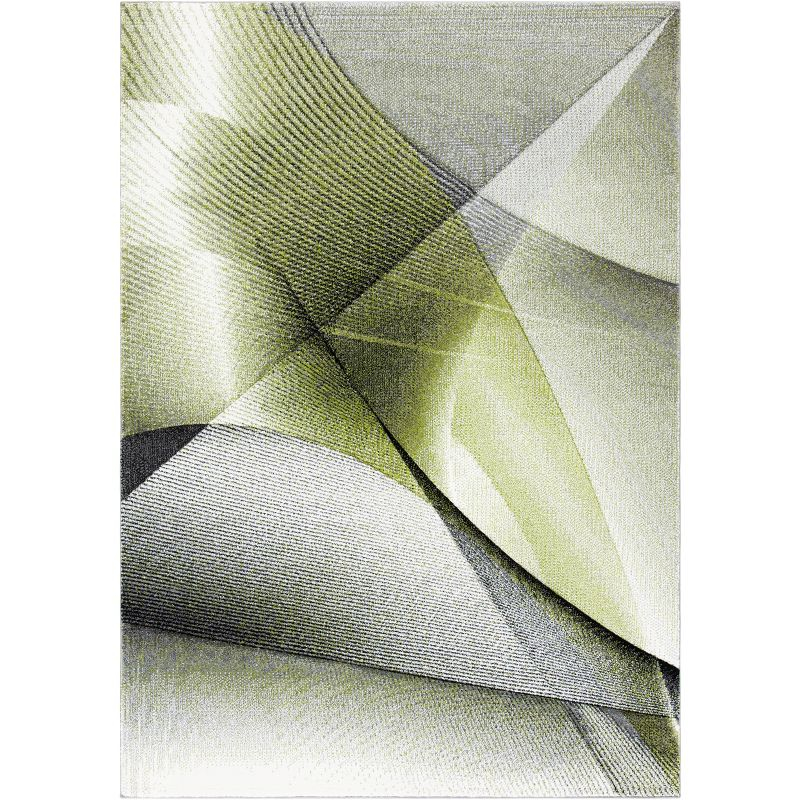 Hollywood HLW715 Machine Made Area Rug - 9'x12' - Grey/Green - Safavieh