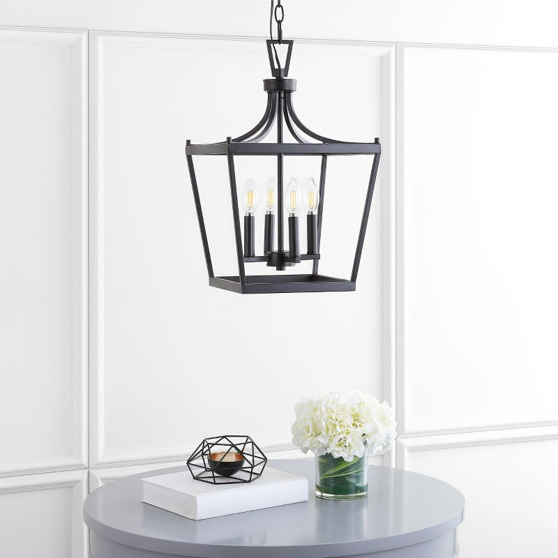 Nichi 4 Light Pendant - Oil Rubbed Bronze (Black) - Safavieh.