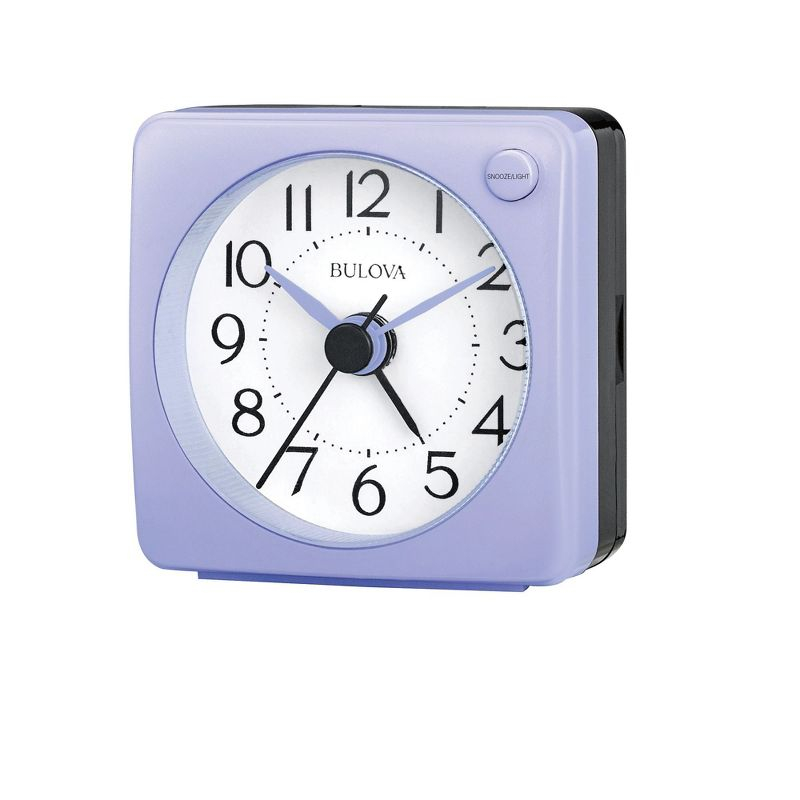 Bulova Clocks  Violet Travel Alarm Quartz Clock