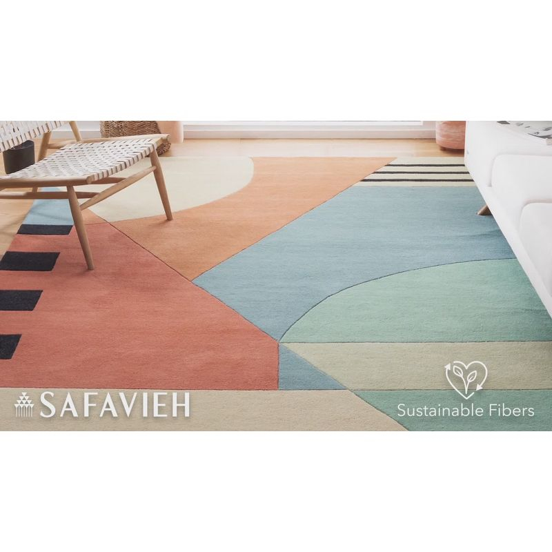 Rodeo Drive RD863 Hand Tufted Area Rug - Ivory/Rust - 3'x5' - Safavieh.