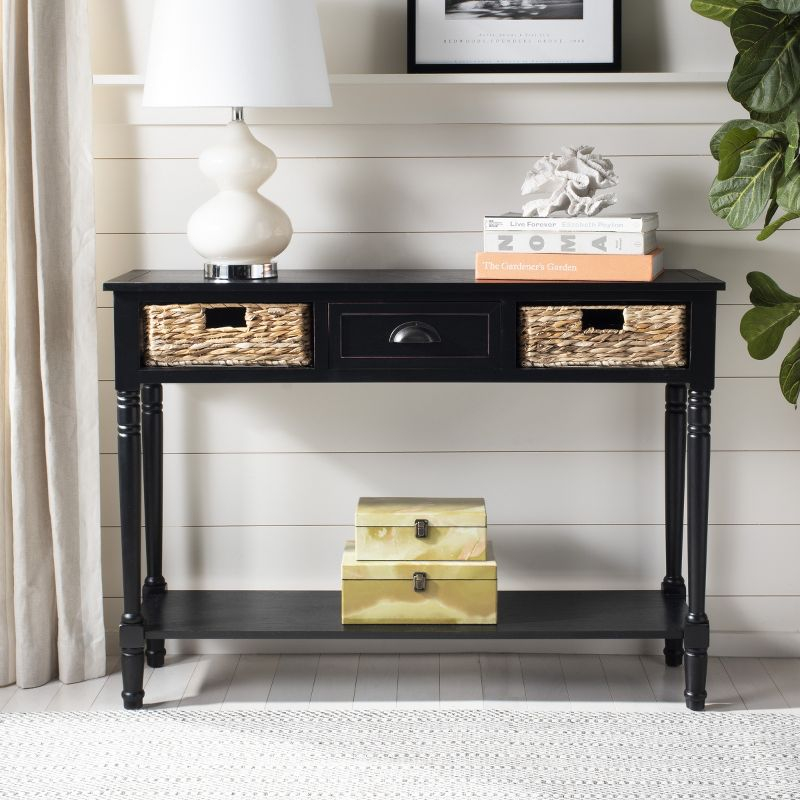 Christa Console - AMH5737A - Black - Safavieh Couture