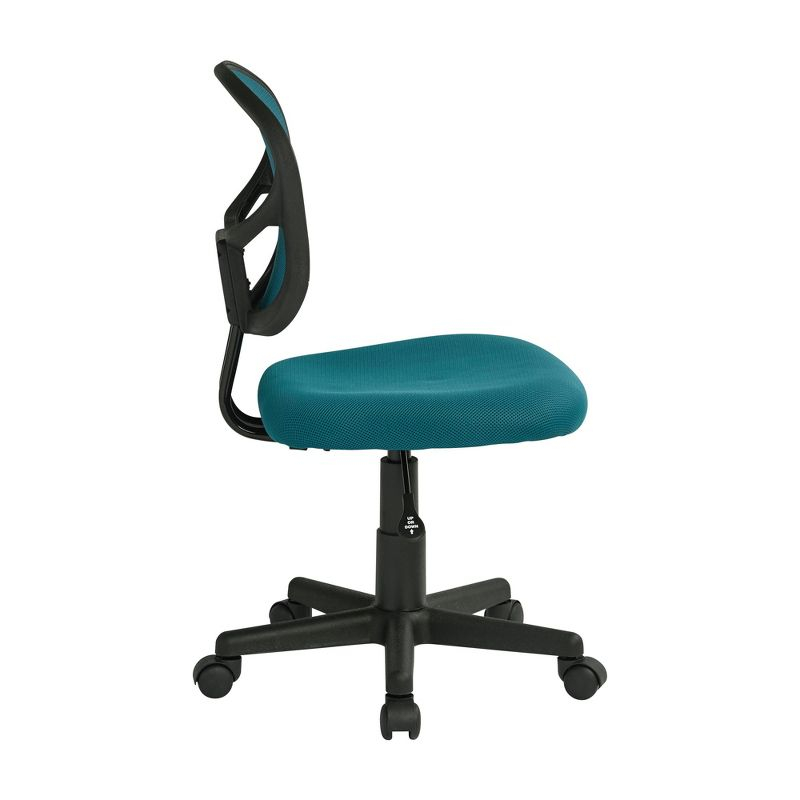 Mesh Task Chair Blue - OSP Home Furnishings: Swivel, Lumbar Support, Adjustable Height