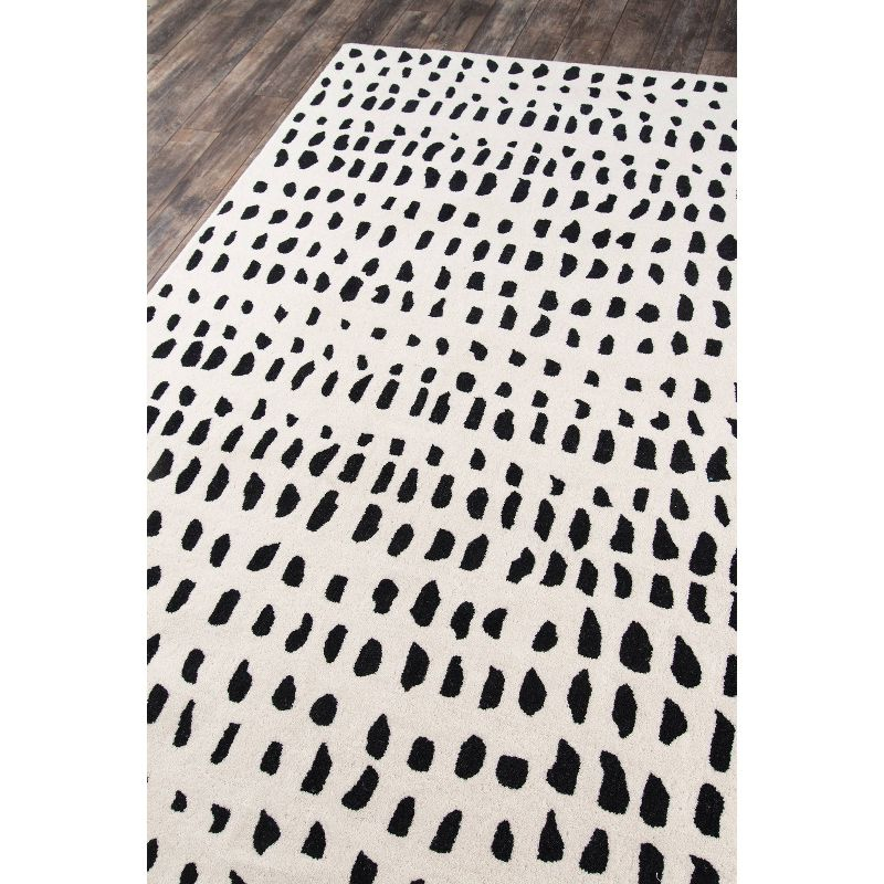 5'x8' Delmar Area Rug Ivory - Novogratz by Momeni: Traditional Chevron Wool, Low Pile, Indoor Use, Handmade