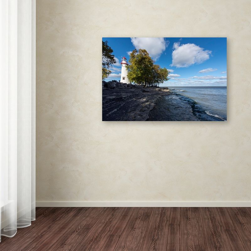 Trademark Fine Art - Kurt Shaffer 'Marblehead Lighthouse Ohio' Canvas Art - 22x32