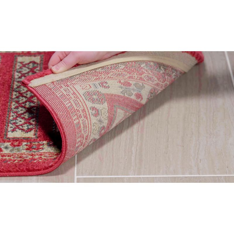 Mahal MAH636 Power Loomed Area Rug - Red/Creme - 5'1"x7'7" - Safavieh.