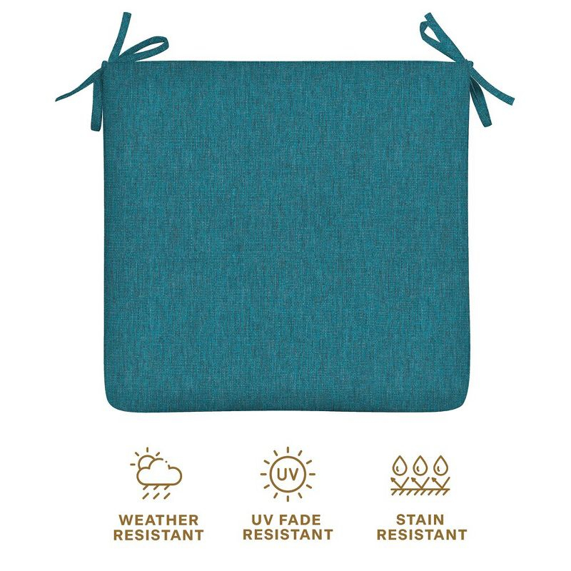 Honeycomb Outdoor Universal Seat Cushion (2-Pack) - Textured Solid Teal