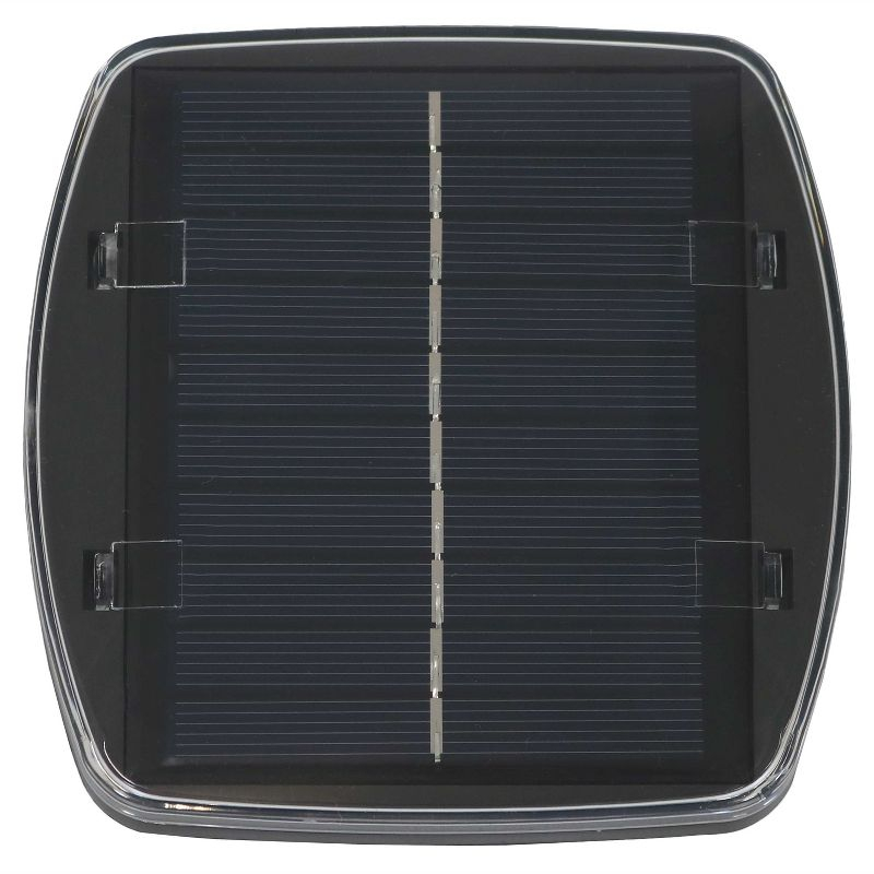 Sunnydaze Outdoor Solution-Dyed Sunbrella Pool Patio Umbrella with Solar LED Light Bars and Tilt - 9' - Navy Blue