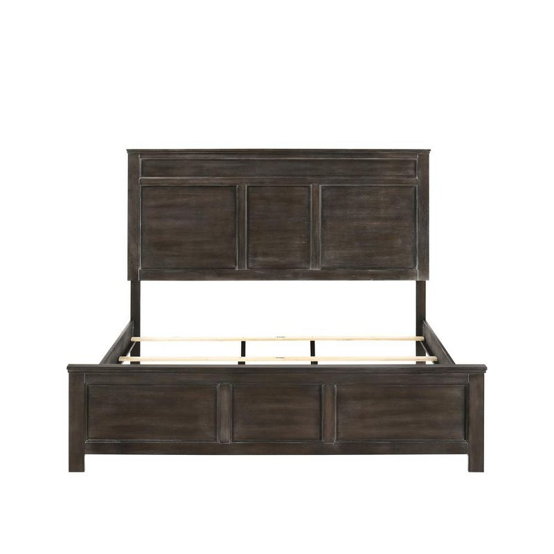 New Classic Furniture, Andover Twin Size Solid Wood Bed in Nutmeg