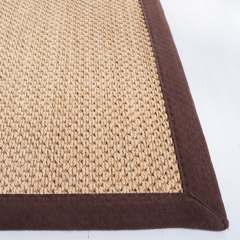 Natural Fiber NF141 Power Loomed Indoor Area Rug - Maize/Brown - 6'x9' - Safavieh.