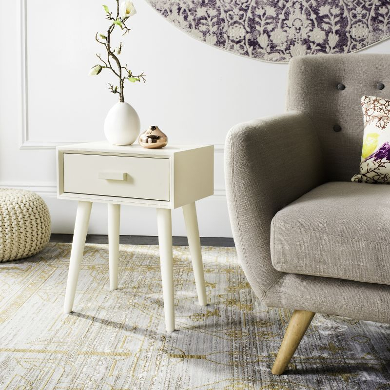 Lyle Accent Table - ACC5702A - Antique/White - Safavieh