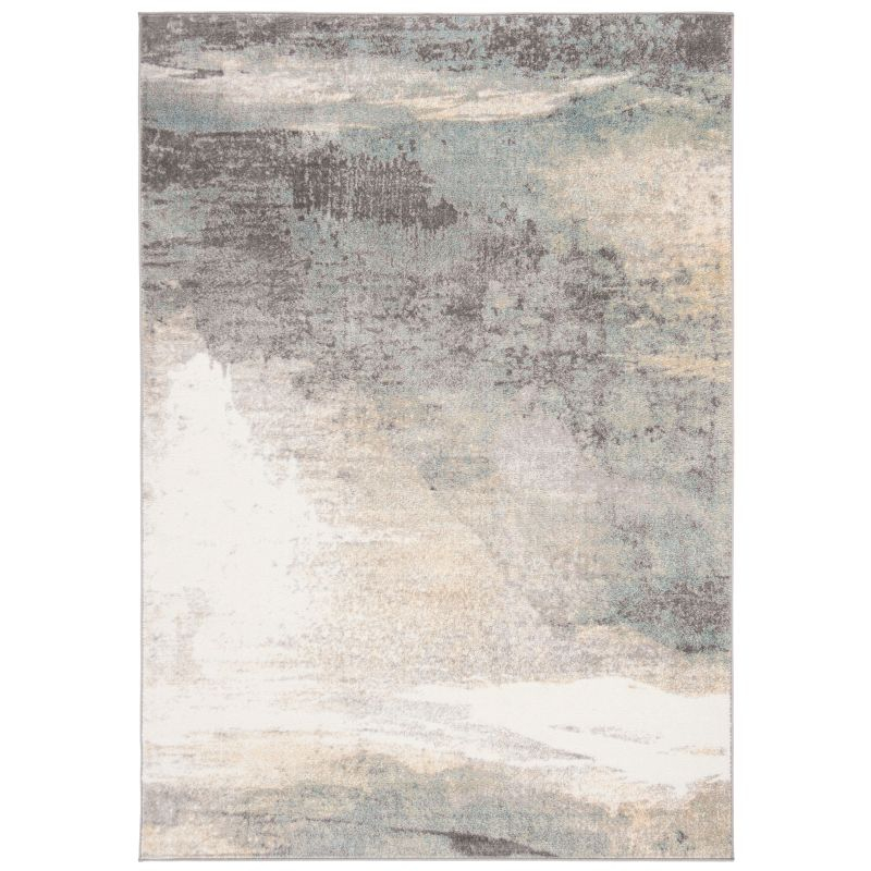 Jasper JSP114 Power Loomed Area Rug - Grey/Gold - 4'x6' - Safavieh.