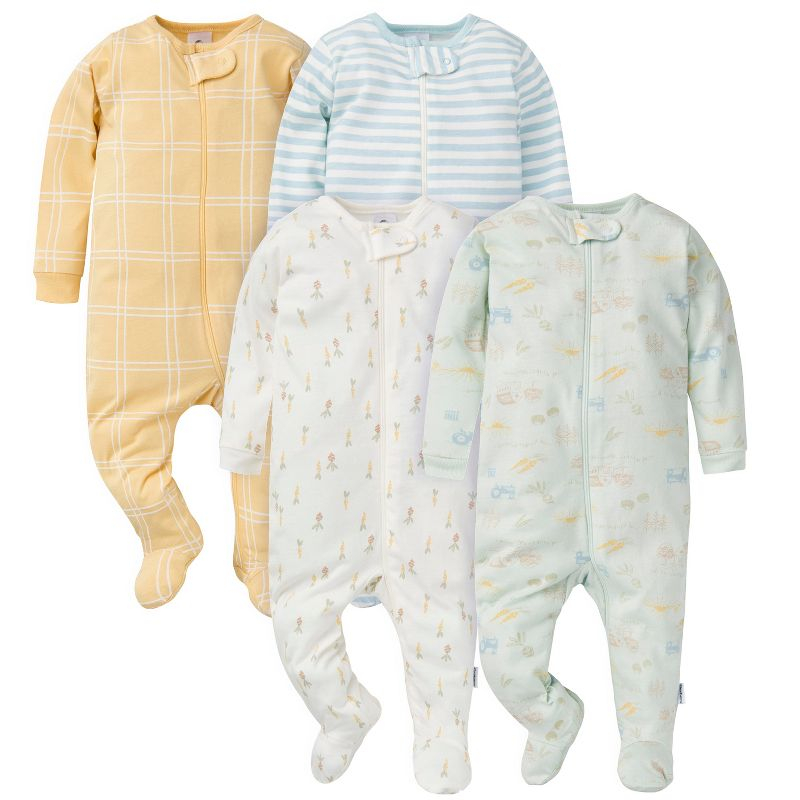 Gerber Baby Neutral 4-Pack Sleep 'N Plays, Farm, 3-6M