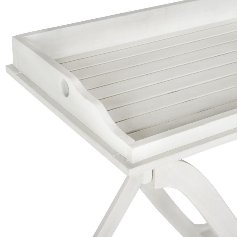 Covina Tray Table - Indoor/Outdoor - PAT6716 - Antique White - Safavieh