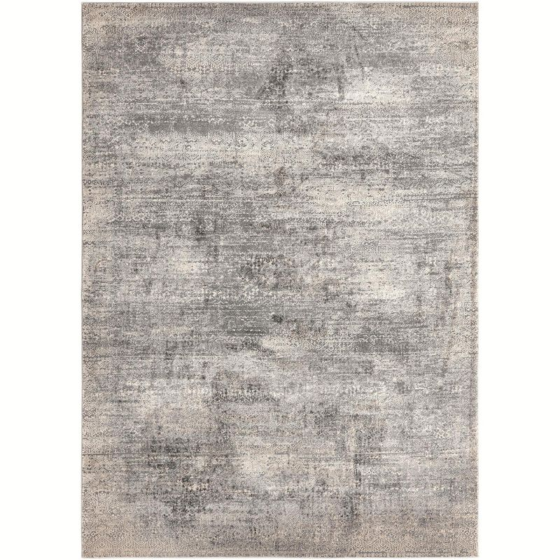 Unique Loom Finsbury Collection Area Rug - Sarah (7'  x 10' Rectangle Gray/Ivory)