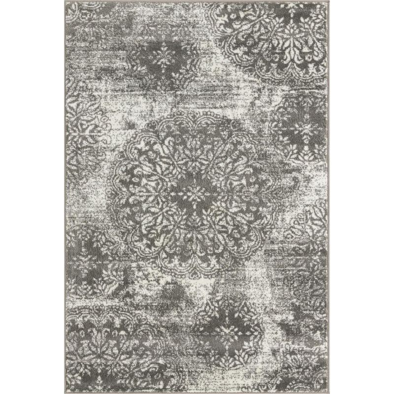 Unique Loom 4' 0 x 6' 0 Sofia Grand Gray Area Rug