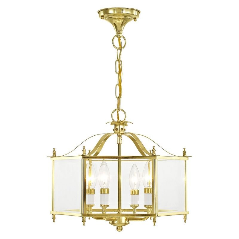 Livex Lighting Livingston 4 - Light Pendant in  Polished Brass