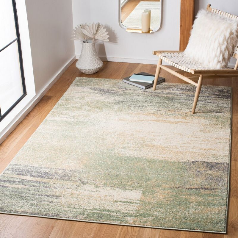 Adirondack ADR112 Machine Made Indoor Area Rug - Ivory/Sage - 5'-1"x7'-6" - Safavieh