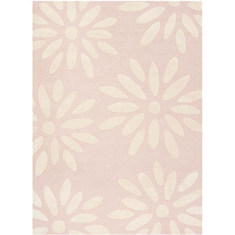 Safavieh Kids Daisy SFK914 Hand Tufted Indoor Area Rug - Pink/Ivory - 5'x7' - Safavieh