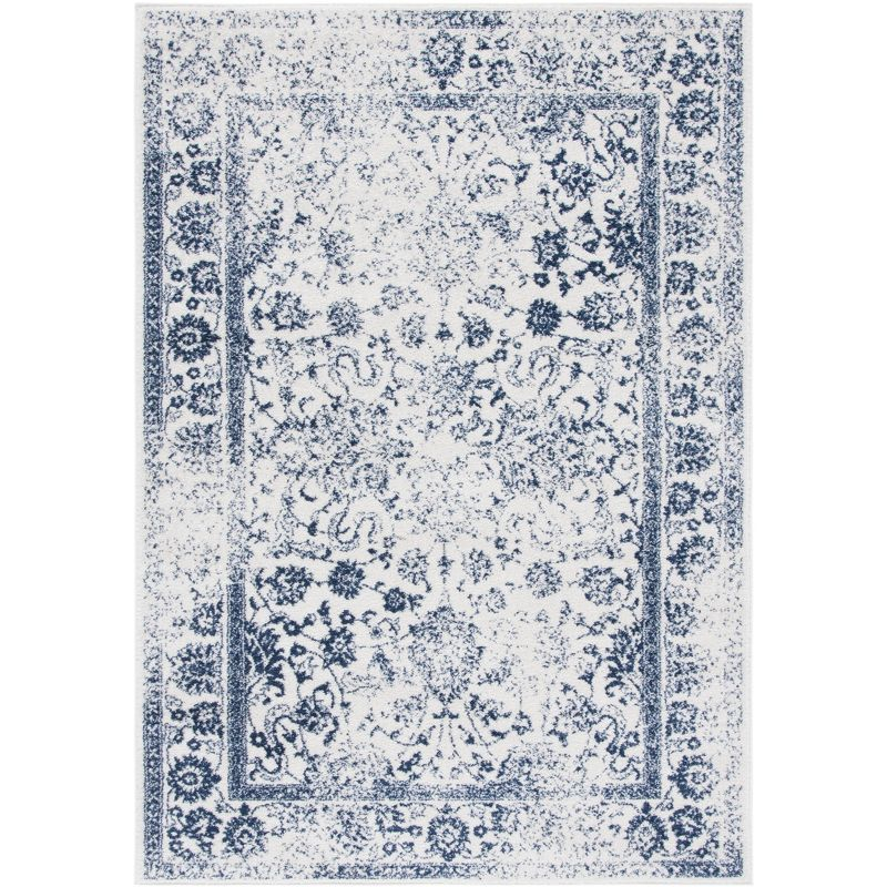 Adirondack ADR109 Machine Made Indoor Area Rug - Ivory/Navy - 8'x10' - Safavieh