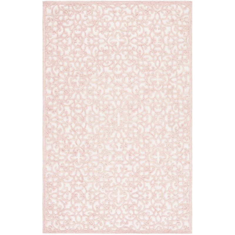 Martha Stewart Trace - MSR3513 - Indoor Hand Tufted Area Rugs - Ivory/Pink - 8'x10'