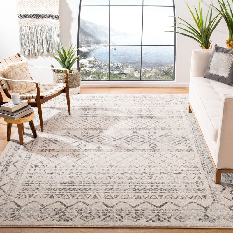 Tulum TUL268 Power Loomed Area Rug - Ivory/Grey - 8'x10' - Safavieh.
