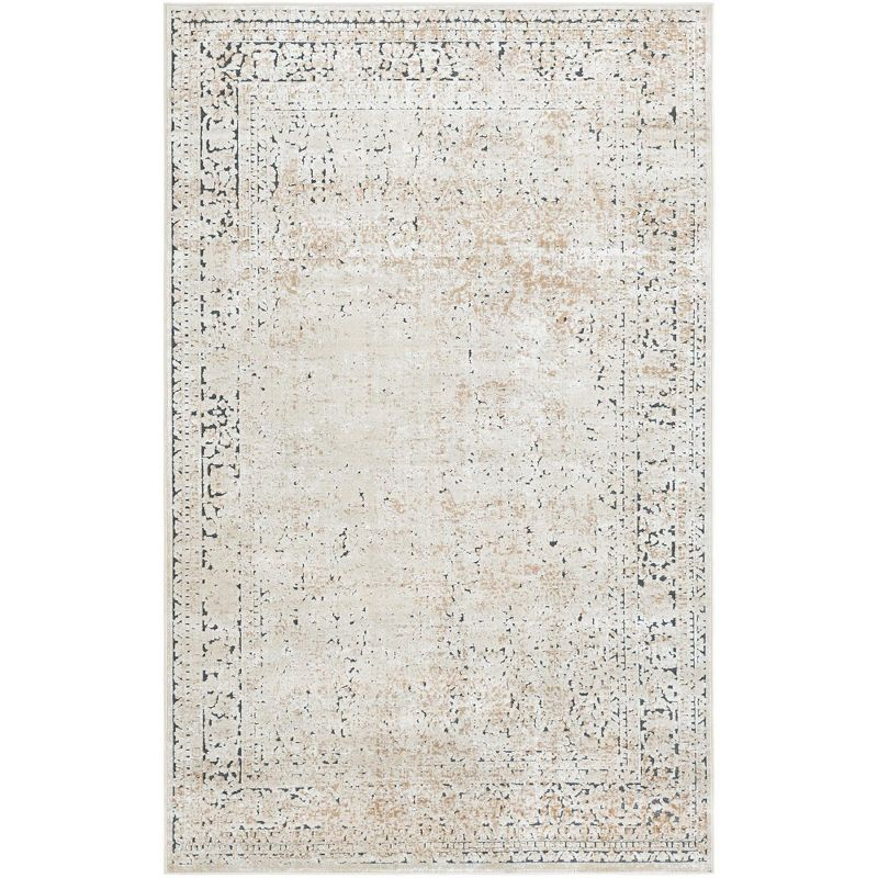 Unique Loom Chateau Collection Area Rug - Jefferson (5' 1" x 8' Rectangle Beige/Light Brown)
