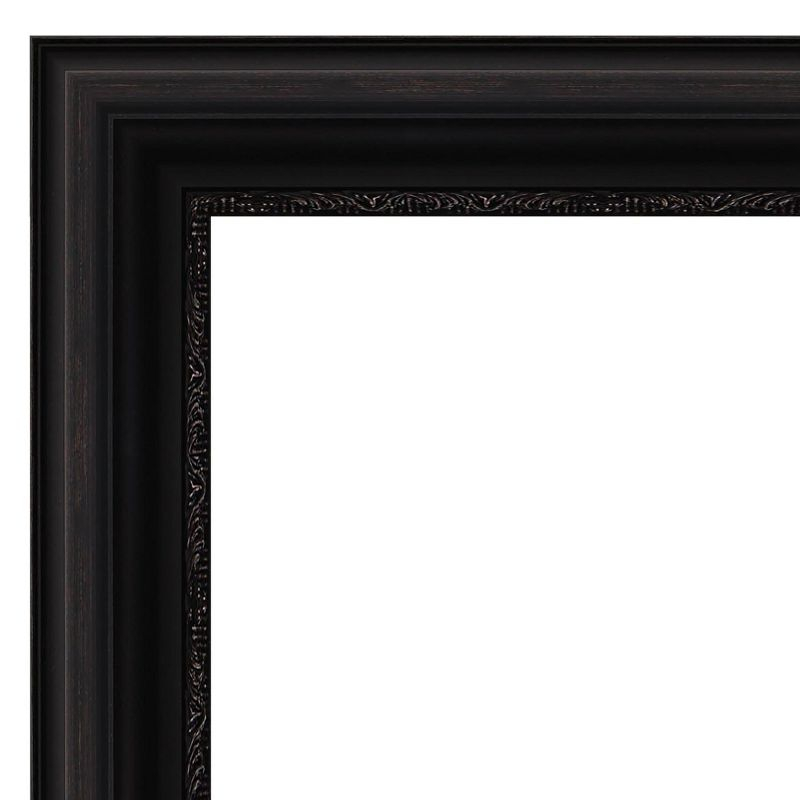 Amanti Art Natural Cork Board Framed Parlor Black Bulletin Board 30 in. x 22 in.
