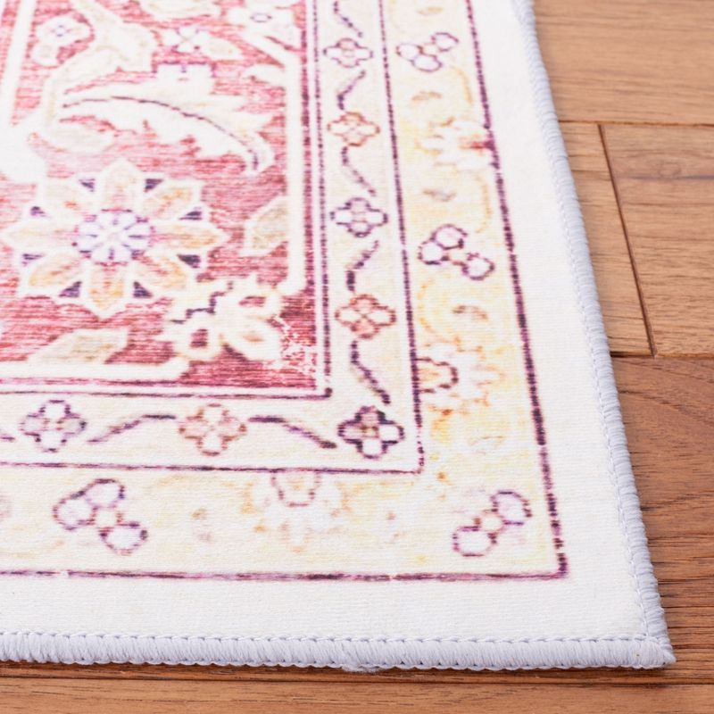 Tucson Vintage Persian TSN107 Power Loomed Machine Washable Skid-Resistant Indoor Accent Rug - Beige/Rust - 3'x5' - Safavieh