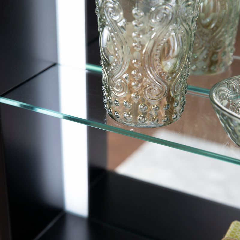 Wervin Lighted Mirror with Shelf - WS1095417 - Black - SEI