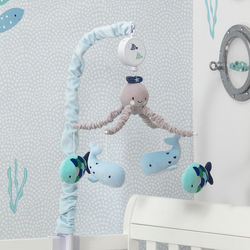 Lambs & Ivy Oceania Musical Nursery Crib Mobile - Ocean, Whale, Underwater Theme