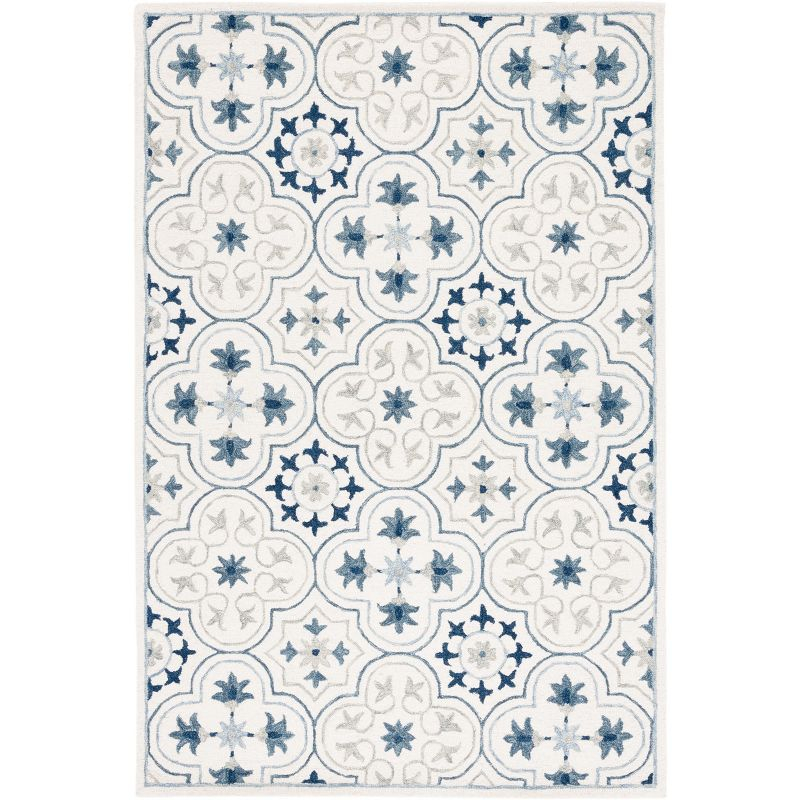 Micro-Loop MLP381 Hand Tufted Indoor Area Rug - Ivory/Sage - 8'x10' - Safavieh