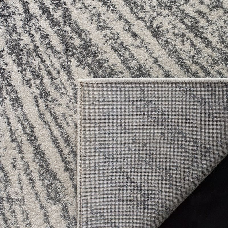 Evoke EVK228 Power Loomed Indoor Area Rug - Black/Ivory - 8'x10' - Safavieh