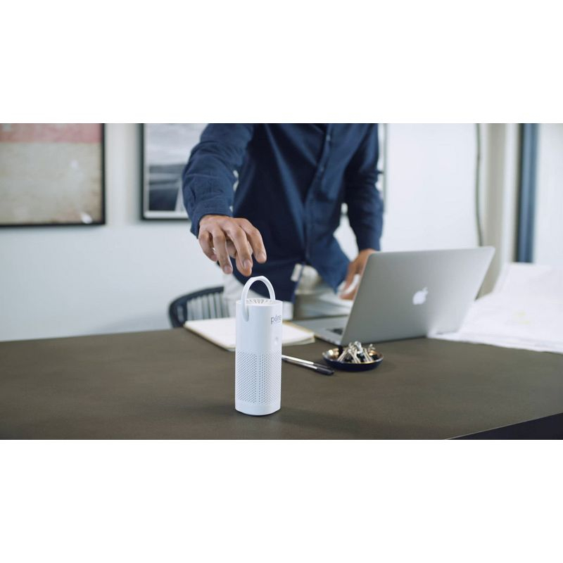 Pure Enrichment Pure Zone Mini Personal Air Purifier Blue: HEPA Filter, USB Powered, Captures Dust & Smoke, 5-Year Warranty
