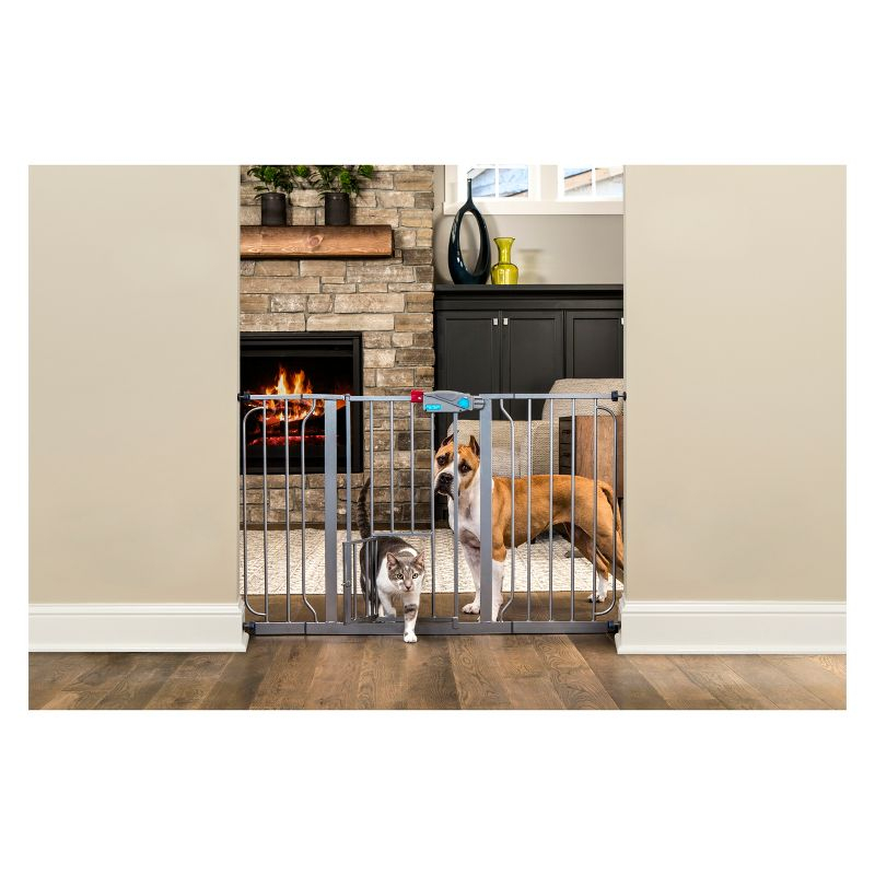 Carlson Dogs Walk Through Gate - Platinum - Extra Wide