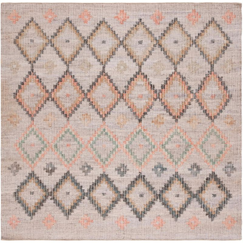 Kilim KLM753 Hand Loomed Area Rug - Beige/Gold - 9'x9' - Safavieh.