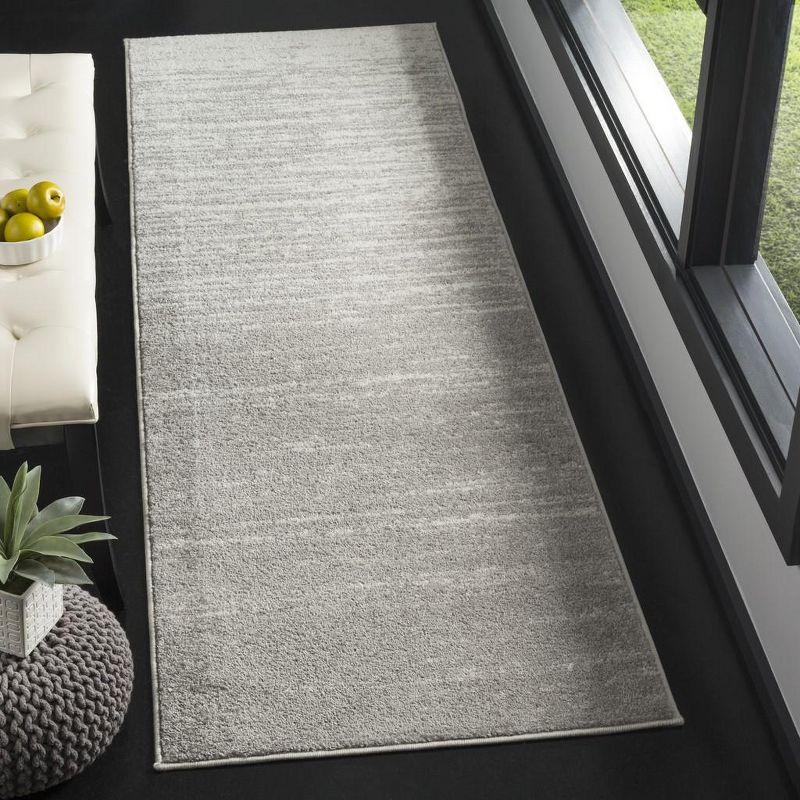 Adirondack ADR113 Machine Made Indoor Runner - Light Grey/Grey - 2'-6"x8' - Safavieh