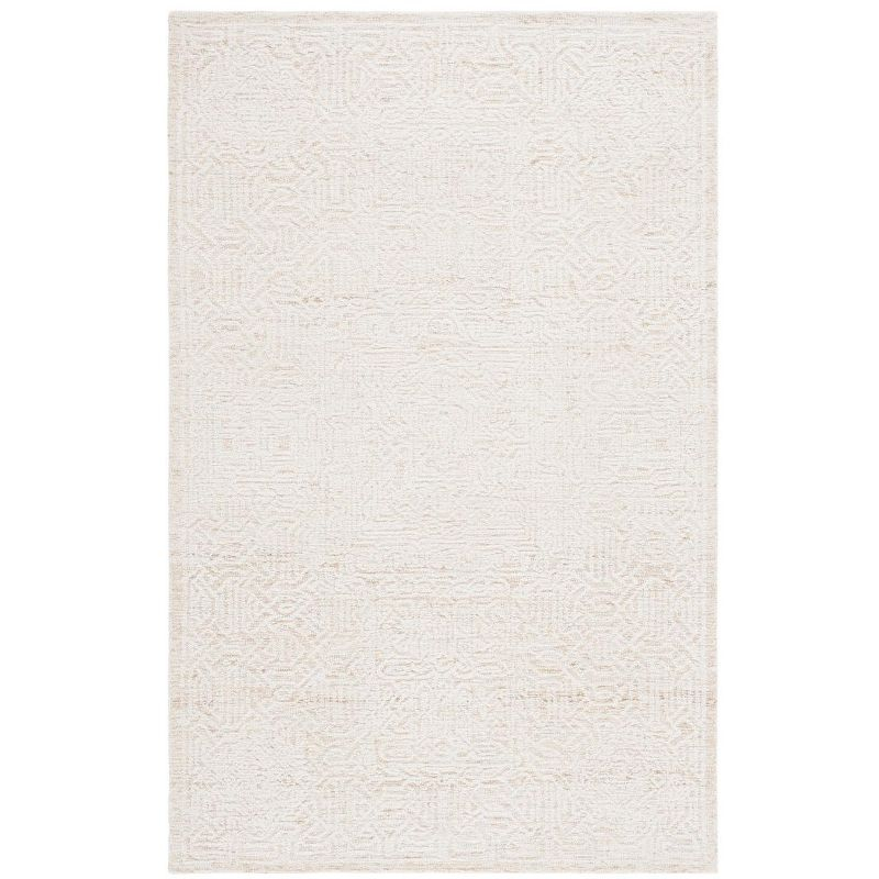 Ebony EBN104 Hand Tufted Indoor Area Rug - Gold/Ivory - 6'x9' - Safavieh