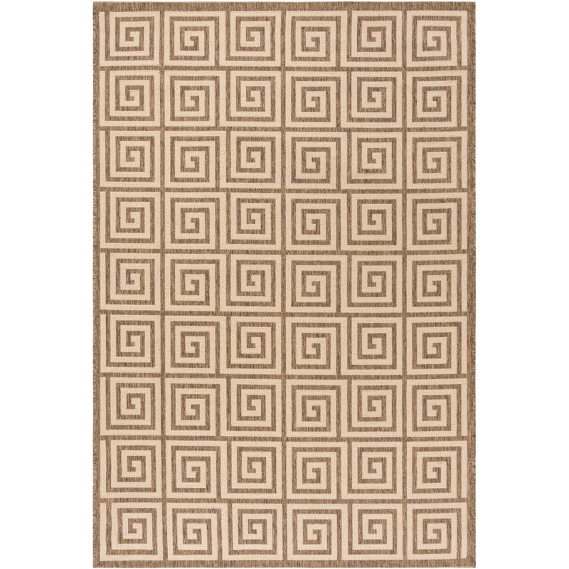 Linden LND129 Power Loomed Area Rug - Cream/Beige - 5'3"x7'6" - Safavieh