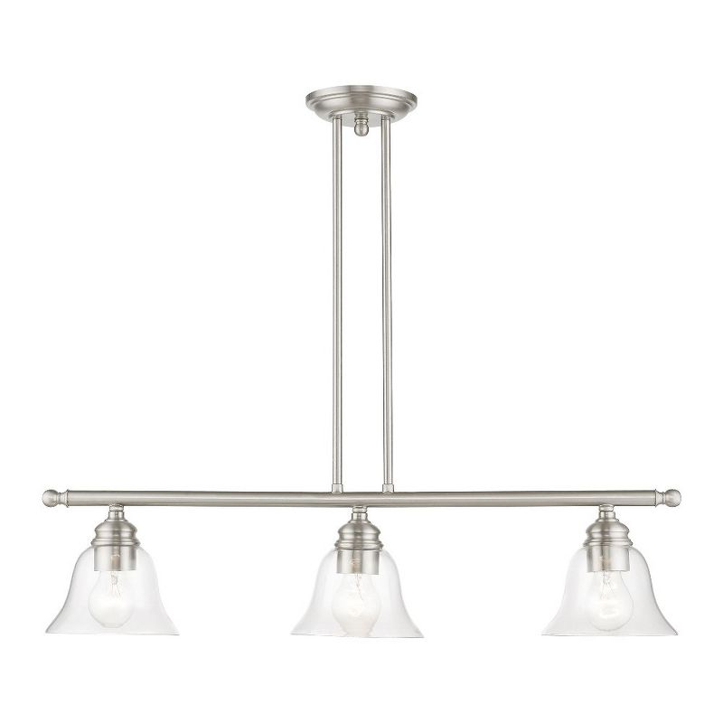 Livex Lighting Moreland 3 - Light Chandelier in  Brushed Nickel