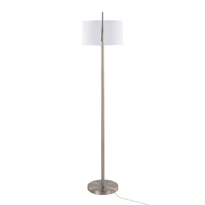 LumiSource Casper 69" Contemporary Metal Floor Lamp: UL Listed, Arc Design, Push Button Switch