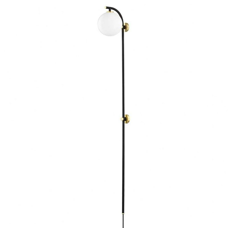 Mitzi Faye 1 - Light Sconce in  Aged Brass/Soft Black