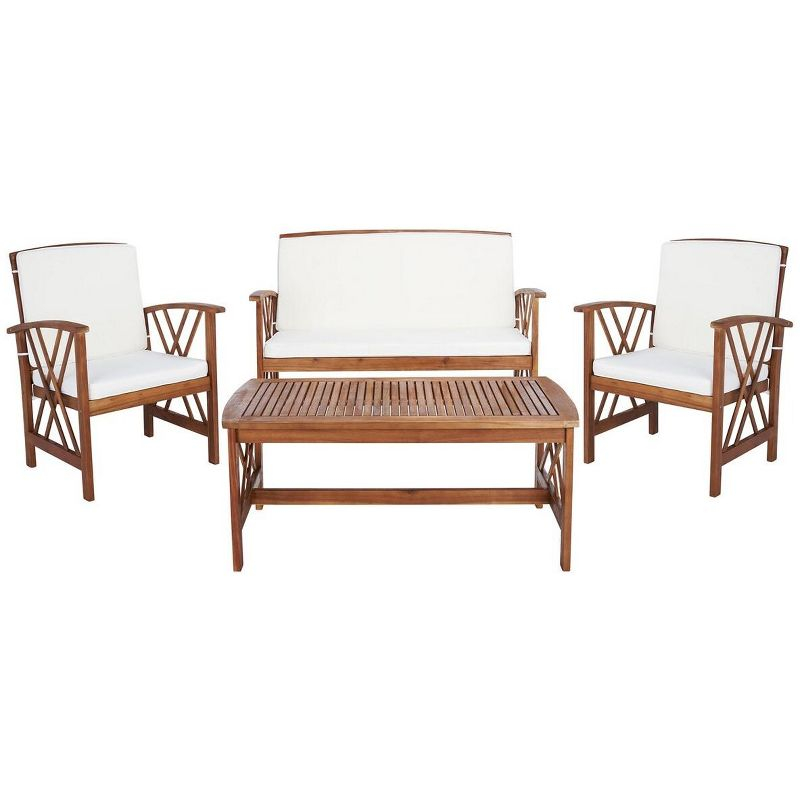 Fontana 4 Piece Set - Indoor/Outdoor - PAT7008 - Natural/Beige - Safavieh
