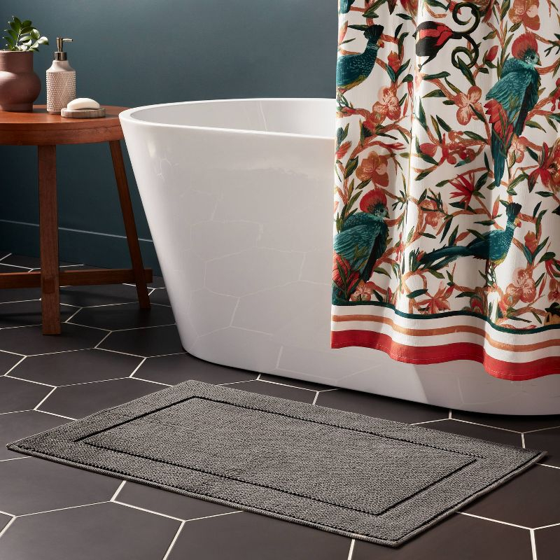 21"x34" Spa Plush Bath Rug Dark Gray - Threshold™