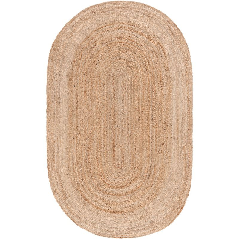 Natural Fiber NF801 Hand Woven Indoor Area Rug - Natural/Natural - 6'x9' Oval - Safavieh