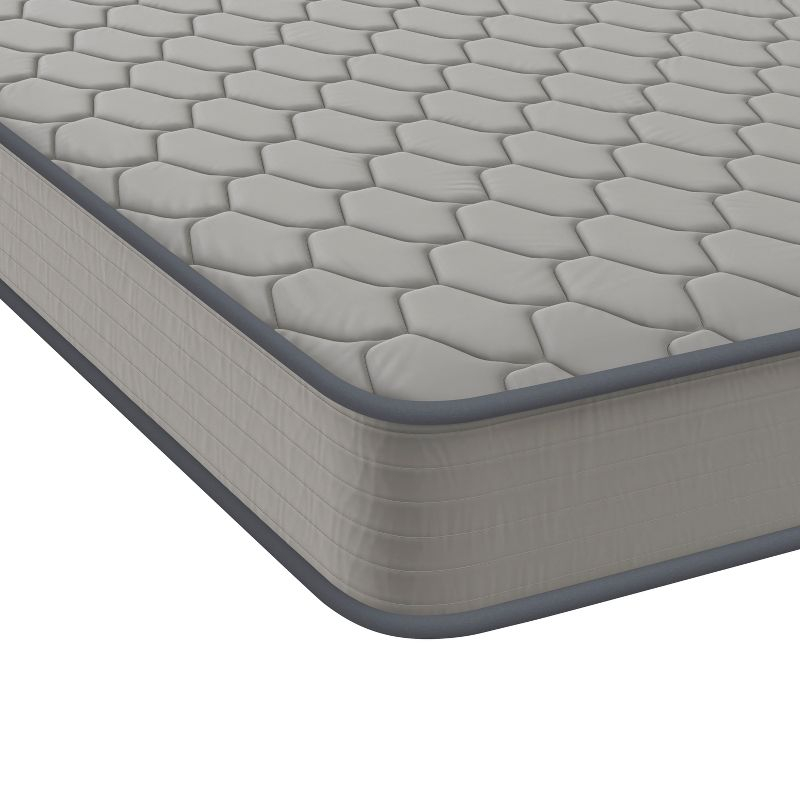 Emma and Oliver Premium Comfort 6" Full Size Medium Firm Hybrid Innerspring Mattress in a Box with Knitted Fabric Top and CertiPUR-US Certified Foam
