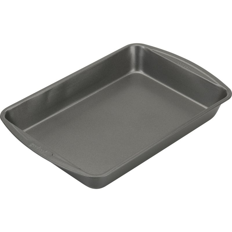 GoodCook 9"x13" Nonstick Steel Ready Rectangle Cake Pan Gray: Dishwasher-Safe Lasagna Baking Pan, Lifetime Warranty
