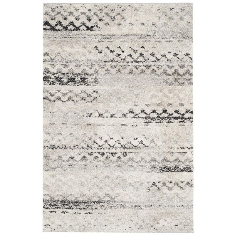 Retro RET2136 Power Loomed Indoor Area Rug - Cream/Grey - 4'x6' - Safavieh.