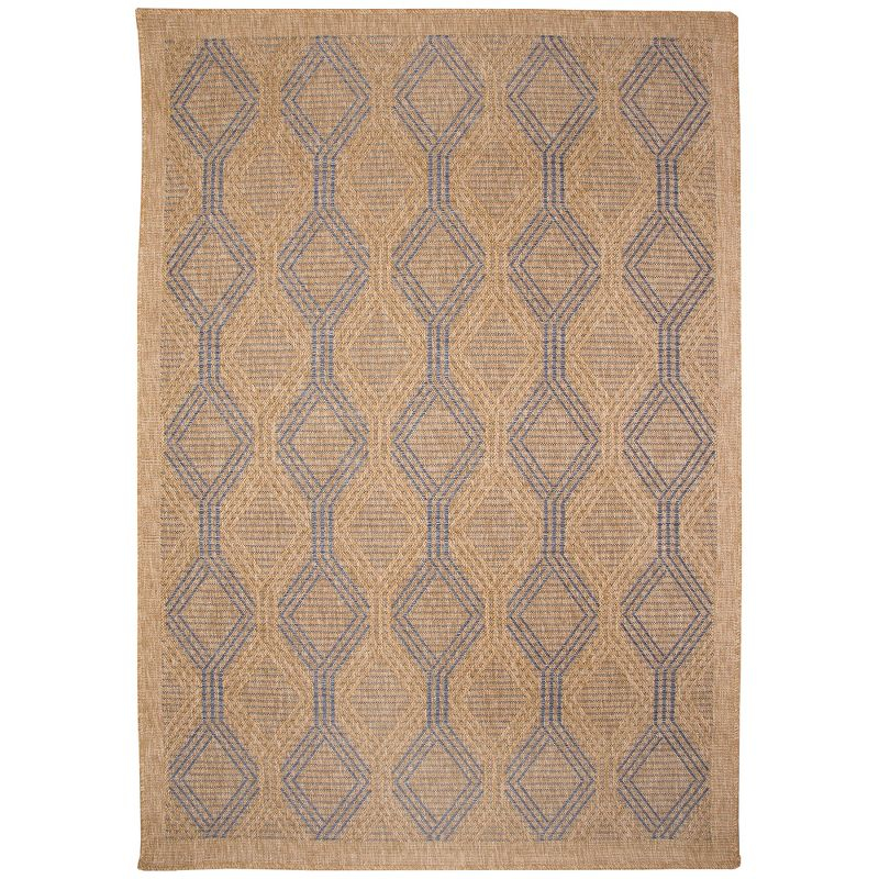 Liora Manne Sahara Links Indoor/Outdoor Rug Navy 6'6" x 9'4"