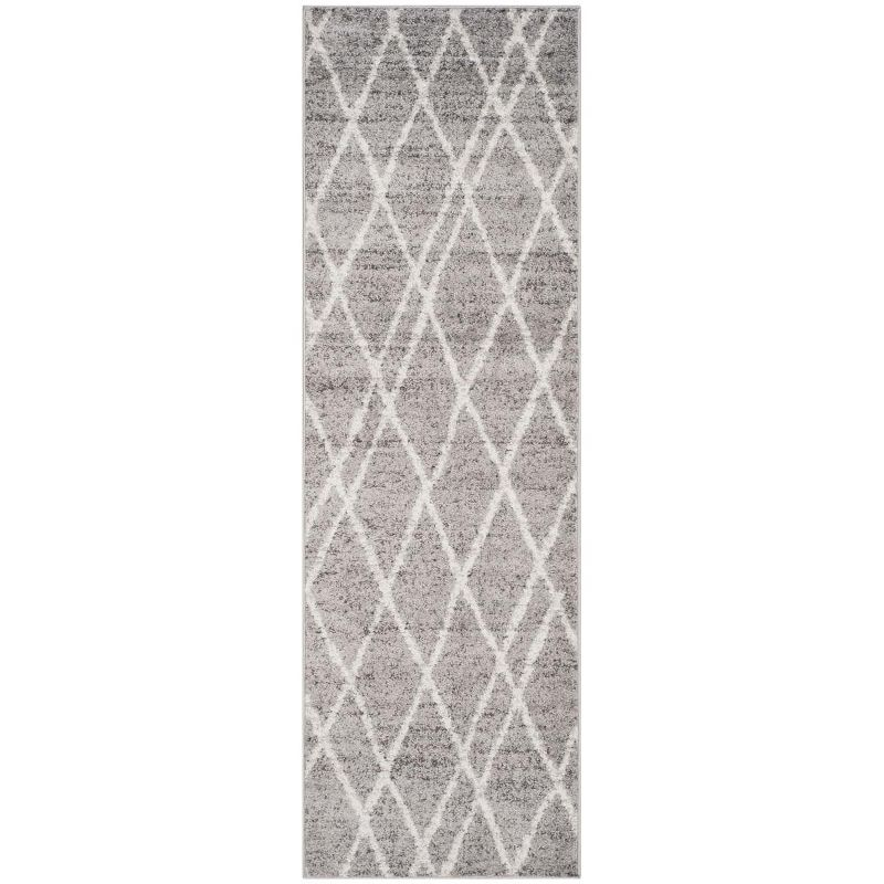 Adirondack ADR128 Power Loomed Runner Rug - Ivory/Silver - 2'6"x6' - Safavieh.